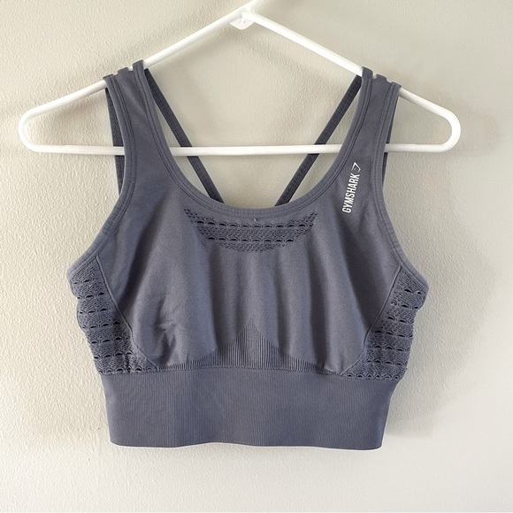 Gymshark Other - Gymshark Sports Bra Size Medium No wires Light Support Pretty Lace & Straps EUC